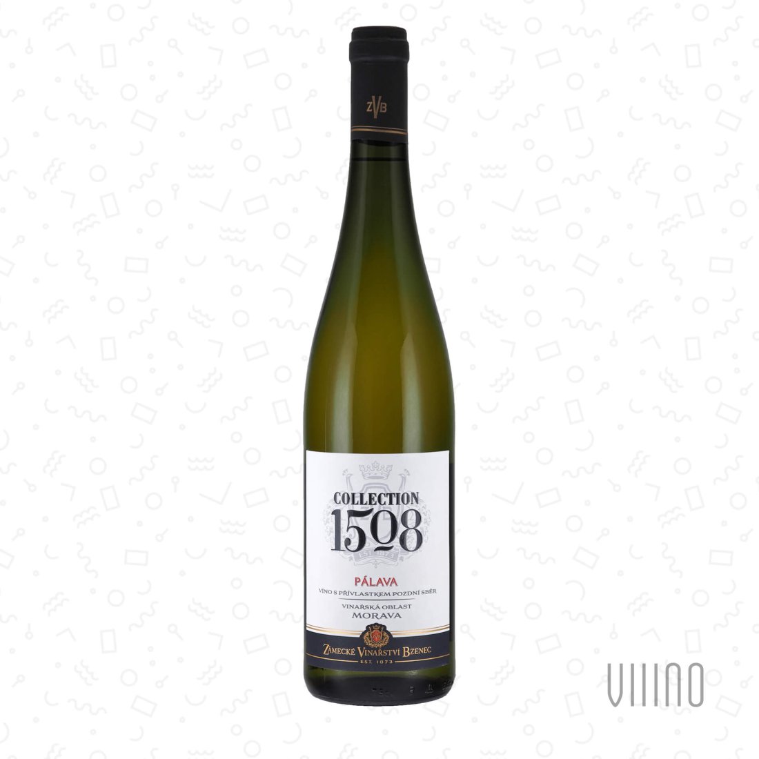 Pálava 2023 "Collection 1508" pozdní sběr ZÁMECKÉ VINAŘSTVÍ BZENEC "Brněnka" polosladké š. 3031