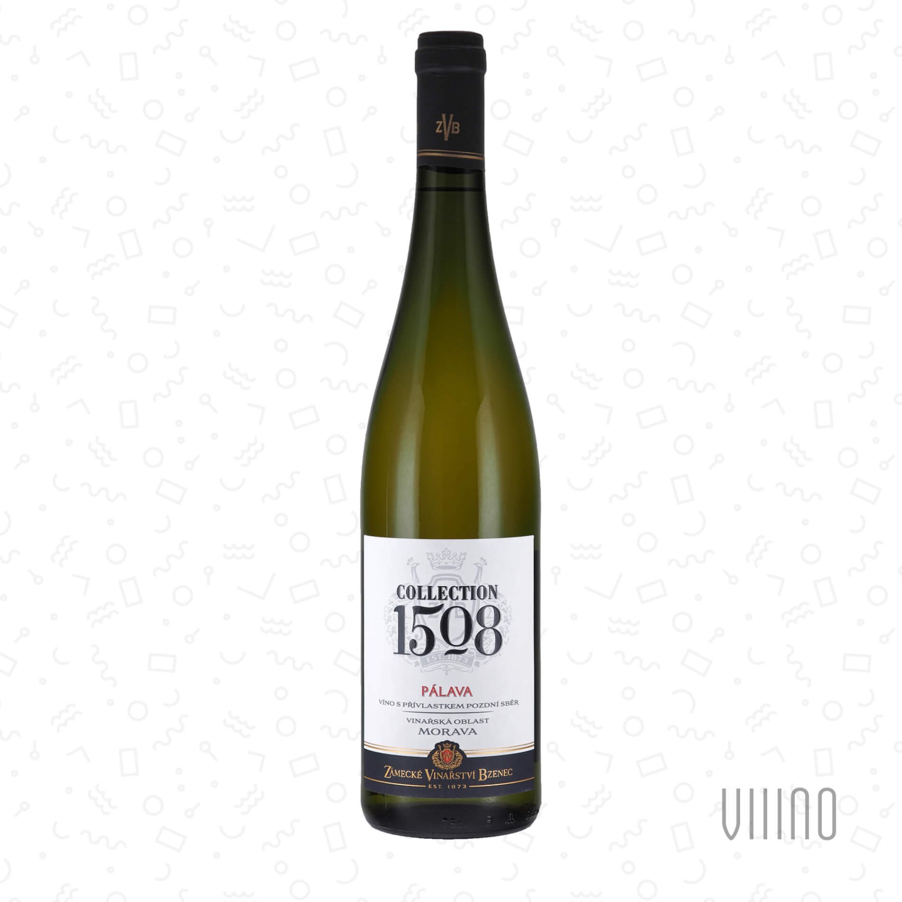 Pálava 2023 "Collection 1508" pozdní sběr ZÁMECKÉ VINAŘSTVÍ BZENEC "Brněnka" polosladké š. 3031