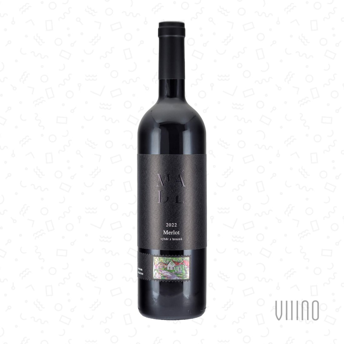 Merlot 2022 výběr z hroznů MÁDL "Nová hora" suché š. 2221