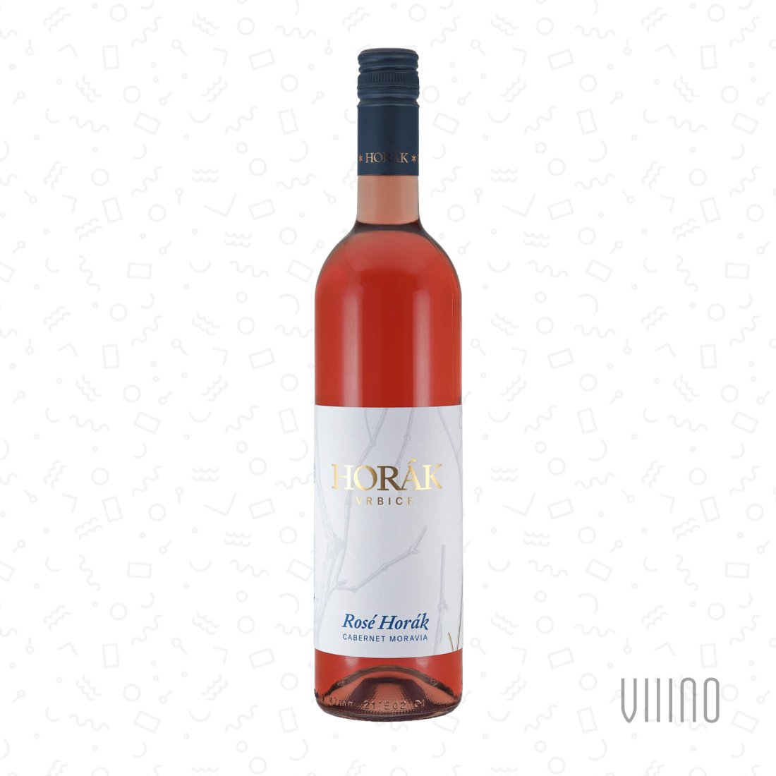 ROSÉ HORÁK Cabernet Moravia 2023 "Modrá řada" pozdní sběr HORÁK "Ochoze" polosuché š. 11/23