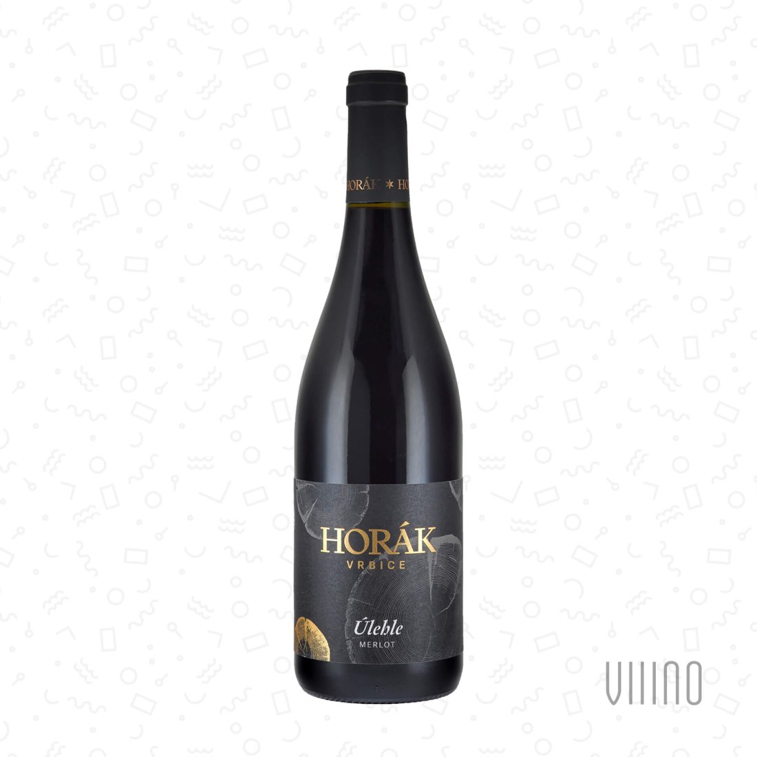 Merlot ÚLEHLE 2022 "Černá řada" výběr z hroznů HORÁK suché š. 18/22