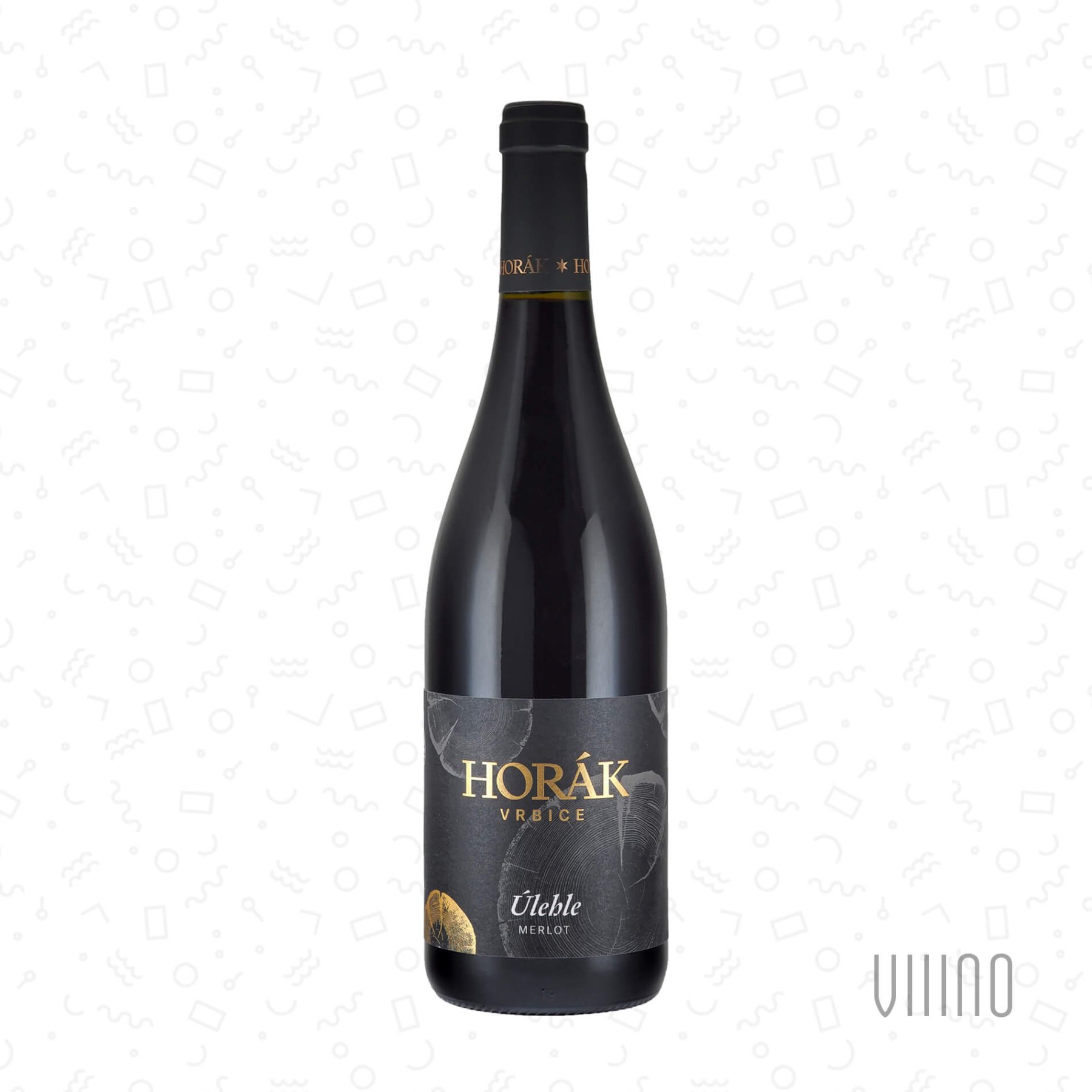 Merlot ÚLEHLE 2022 "Černá řada" výběr z hroznů HORÁK suché š. 18/22