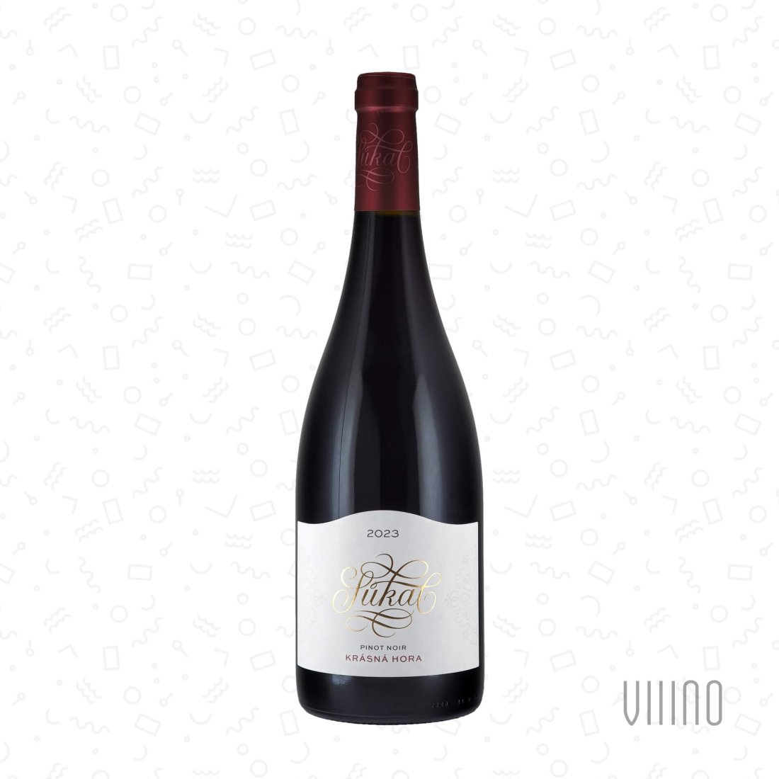 Pinot Noir KRÁSNÁ HORA 2023 výběr z hroznů SŮKAL suché š. 16