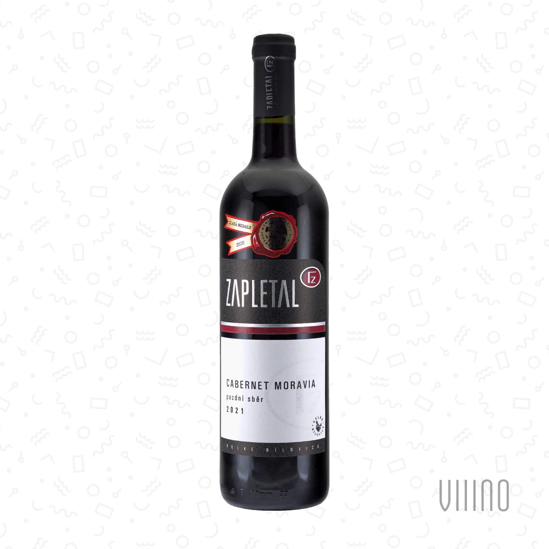 Cabernet Moravia 2021 pozdní sběr ZAPLETAL suché š. 2138