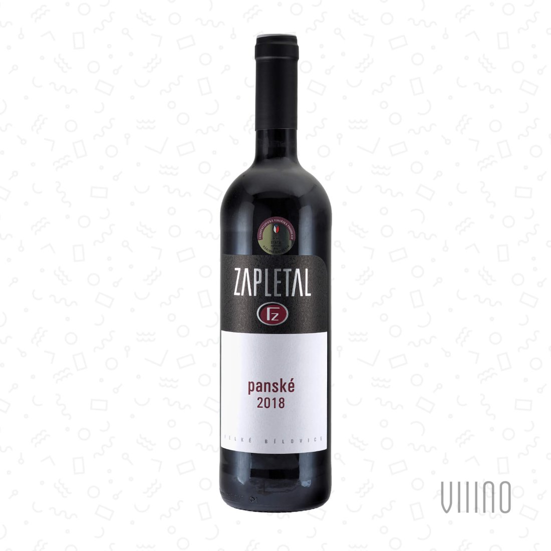 PANSKÉ 2018 jakostní známkové víno ZAPLETAL suché š. 1845