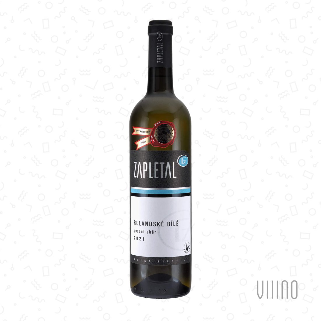 Rulandské bílé 2021 pozdní sběr ZAPLETAL "Přední hora" polosuché š. 2118