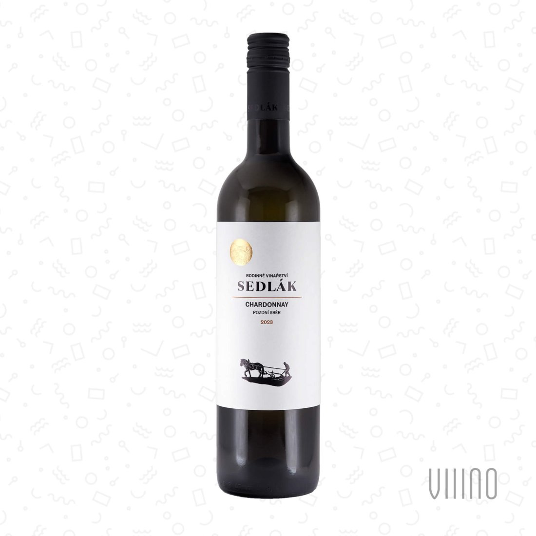 Chardonnay 2023 pozdní sběr SEDLÁK "Dlouhá hora" suché š. 107/23