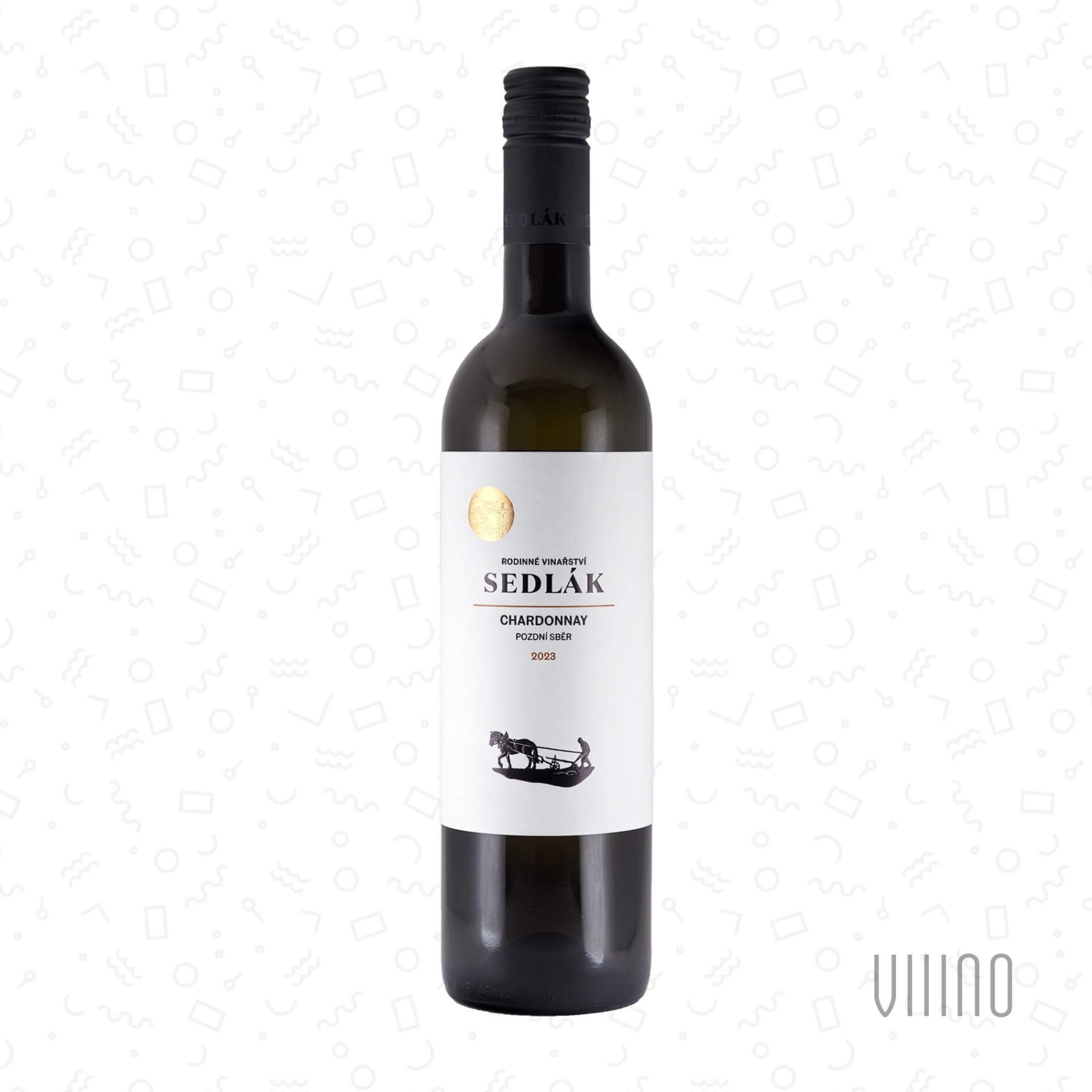 Chardonnay 2023 pozdní sběr SEDLÁK "Dlouhá hora" suché š. 107/23
