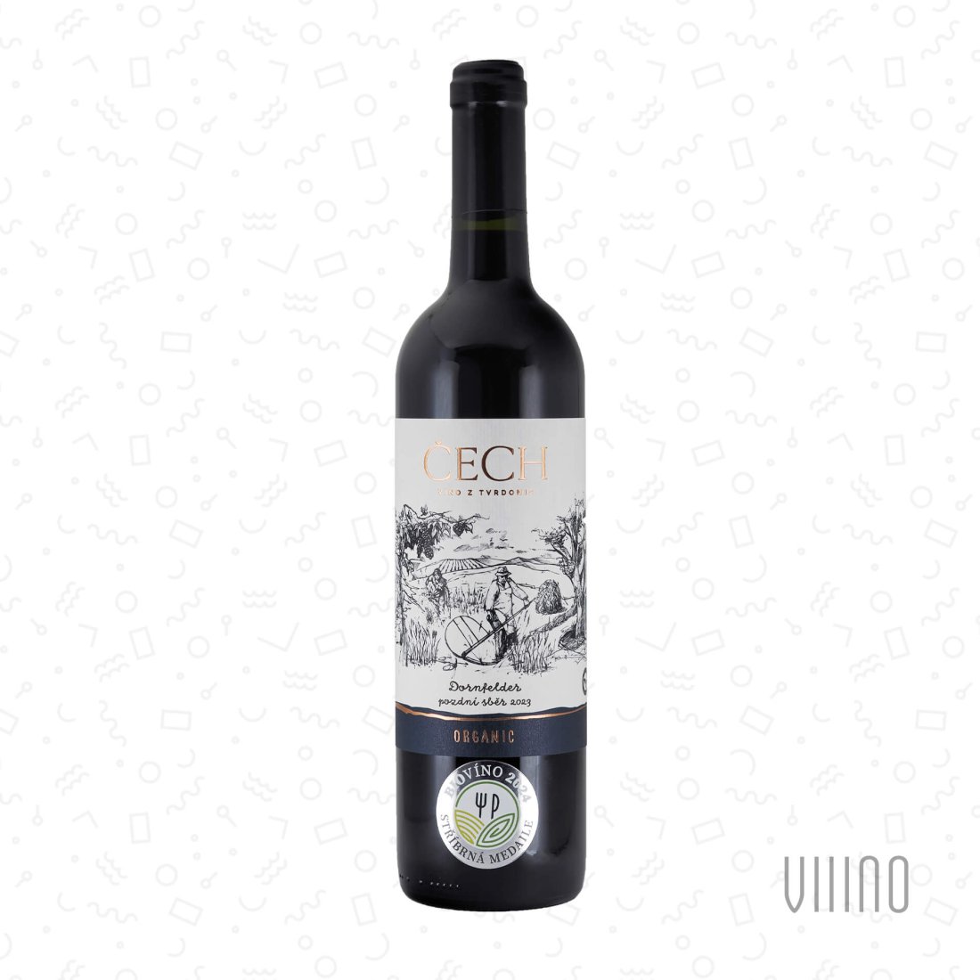 Dornfelder 2023 pozdní sběr ČECH "Nové vinohrady" suché š. 5723B