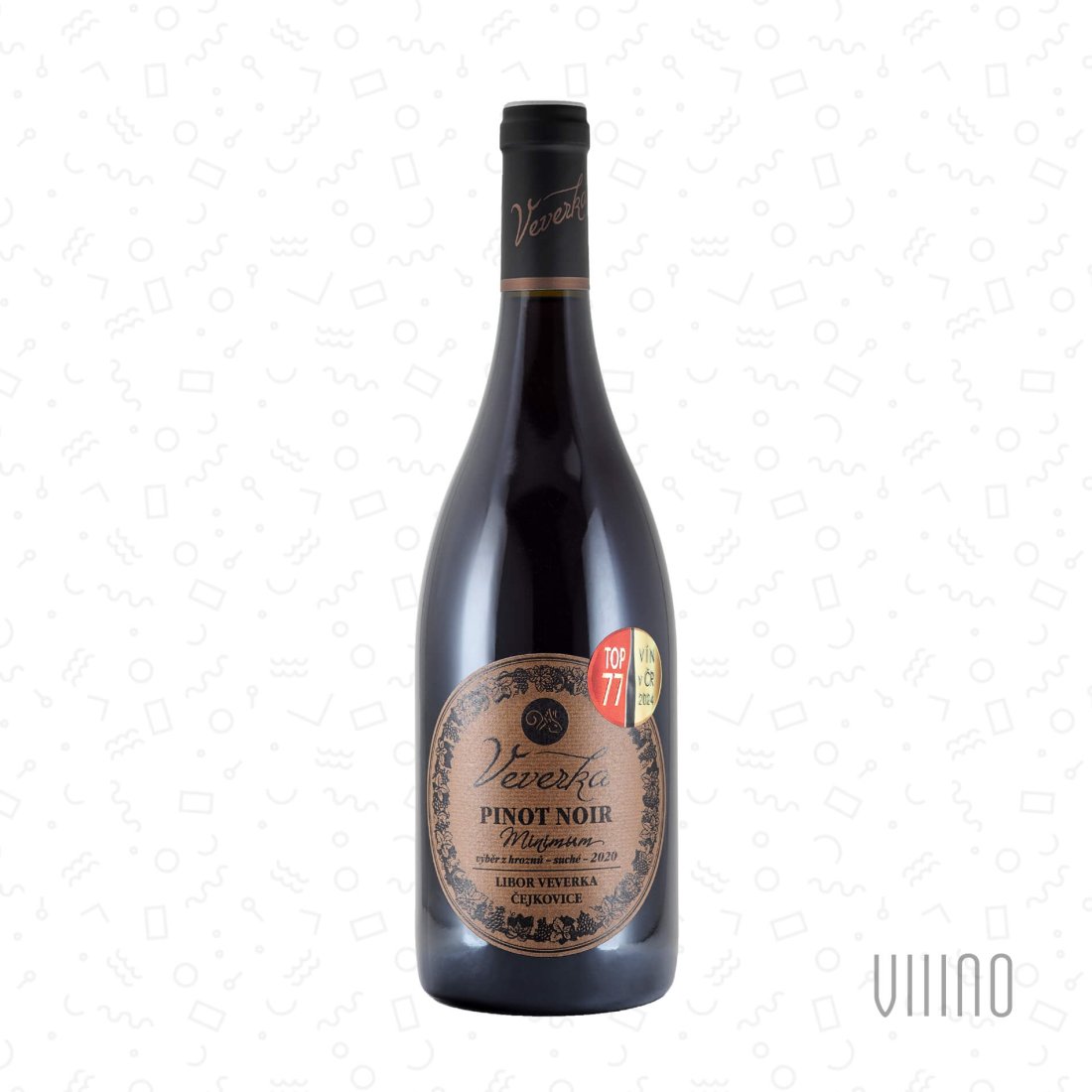 Pinot Noir ŠATRAPKY 2020 MINIMUM výběr z hroznů LIBOR VEVERKA suché š. 13/2020