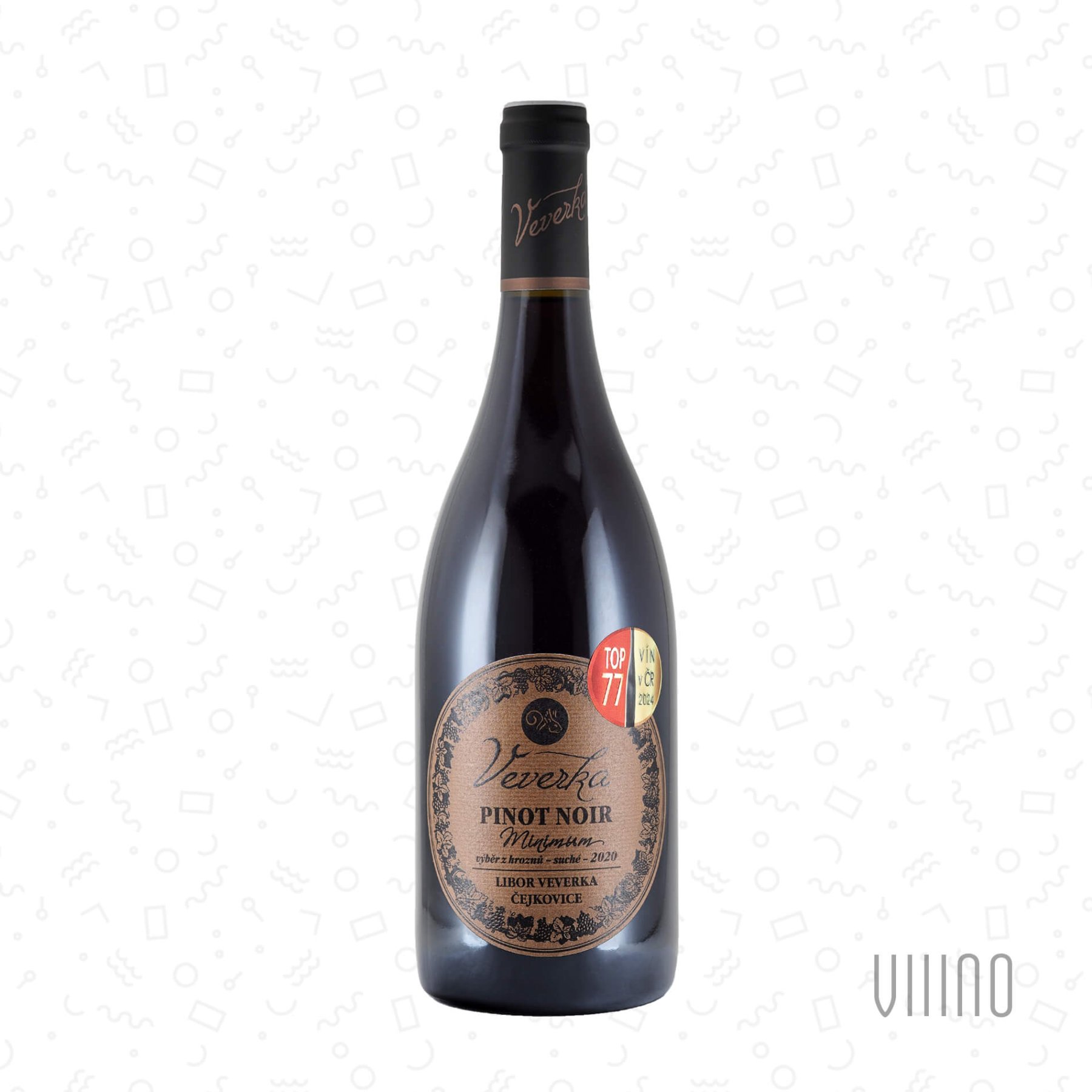 Pinot Noir ŠATRAPKY 2020 MINIMUM výběr z hroznů LIBOR VEVERKA suché š. 13/2020