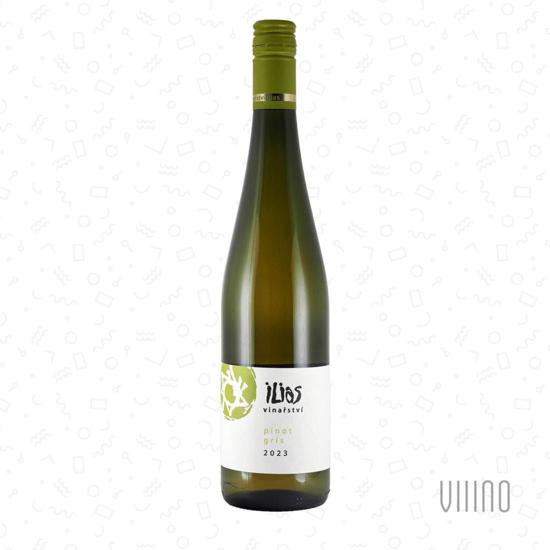 Pinot Gris II. SLUNNÝ VRCH 2023 pozdní sběr VINAŘSTVÍ ILIAS suché š. 0323