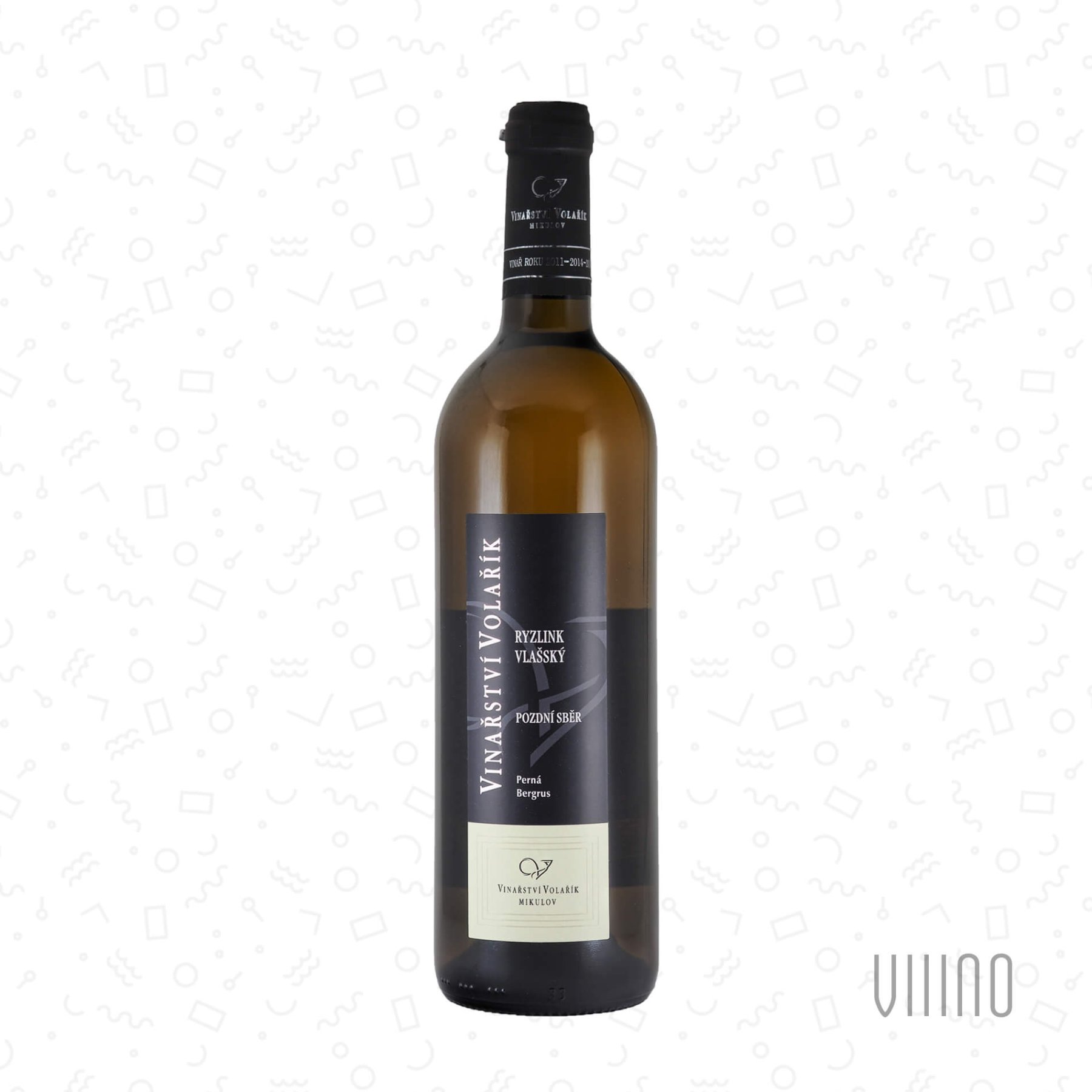 Ryzlink vlašský 2022 pozdní sběr VOLAŘÍK "Bergrus" polosuché š. 2227