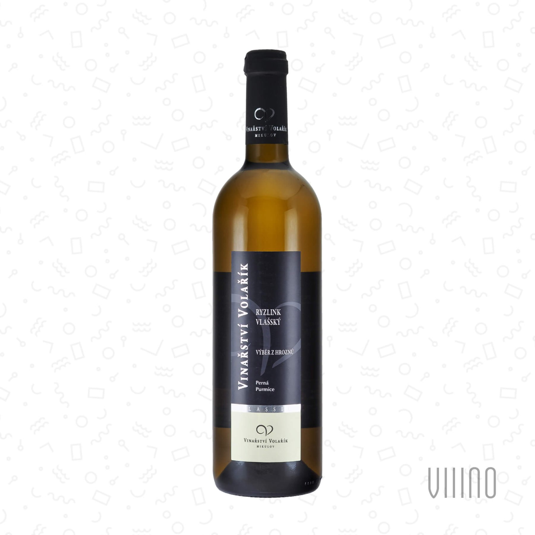 Ryzlink vlašský 2023 výběr z hroznů VOLAŘÍK "Purmice" suché š. 2323