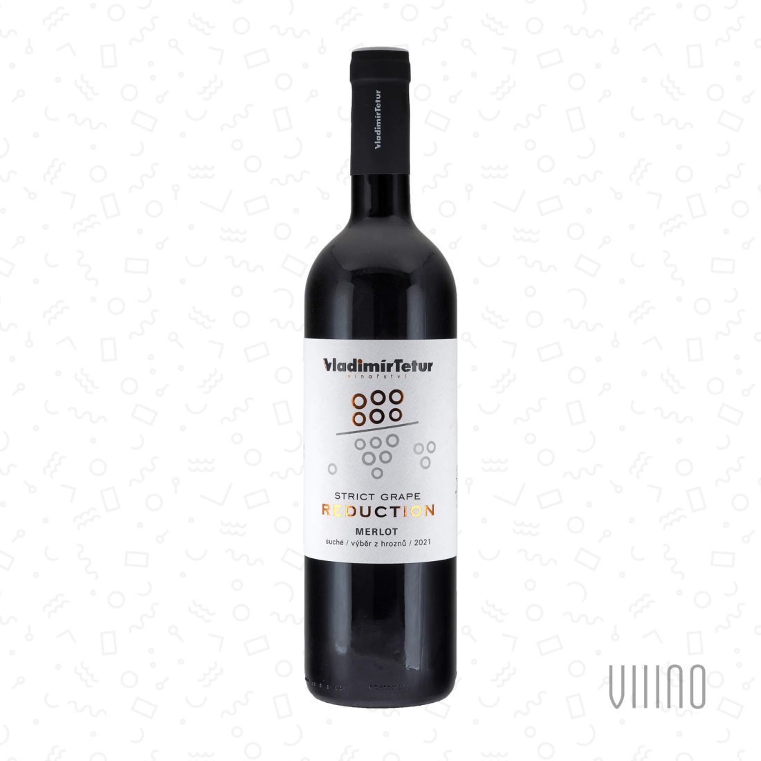 Merlot 2021 REDUCTION výběr z hroznů TETUR "Dlouhá hora" suché š. 156