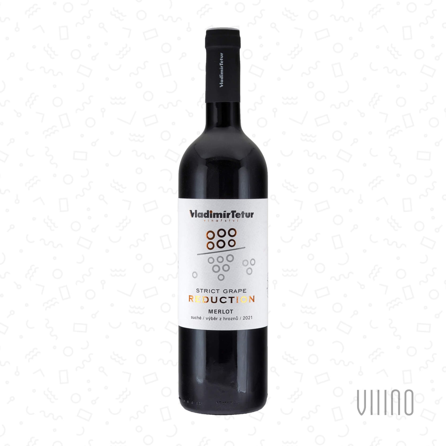 Merlot 2021 REDUCTION výběr z hroznů TETUR "Dlouhá hora" suché š. 156