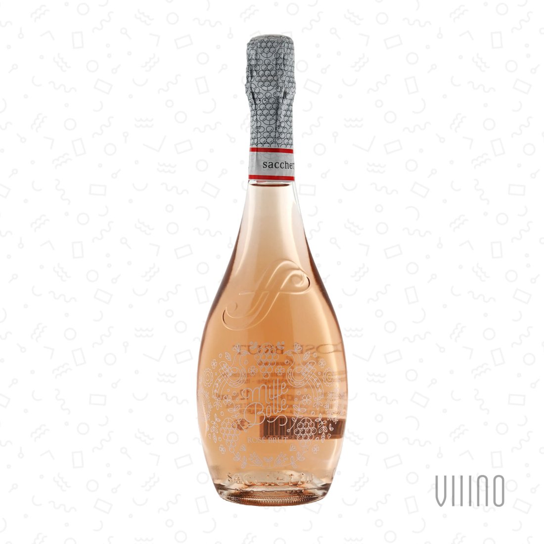 MILLE BOLLE Rosé Brut Vino Spumante SACCHETTO