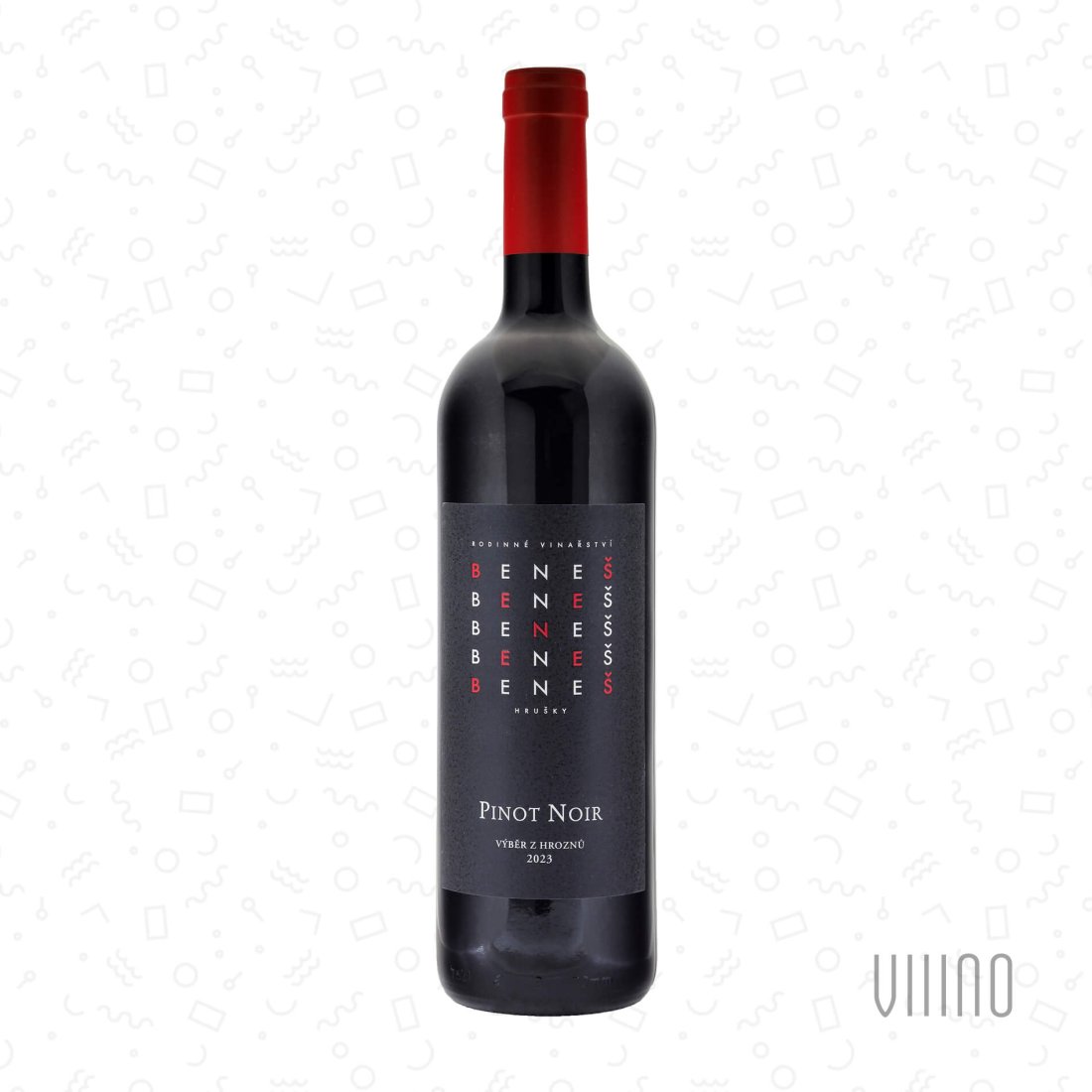 Pinot Noir HASTRMANY 2023 výběr z hroznů BENEŠ suché š. 20/23