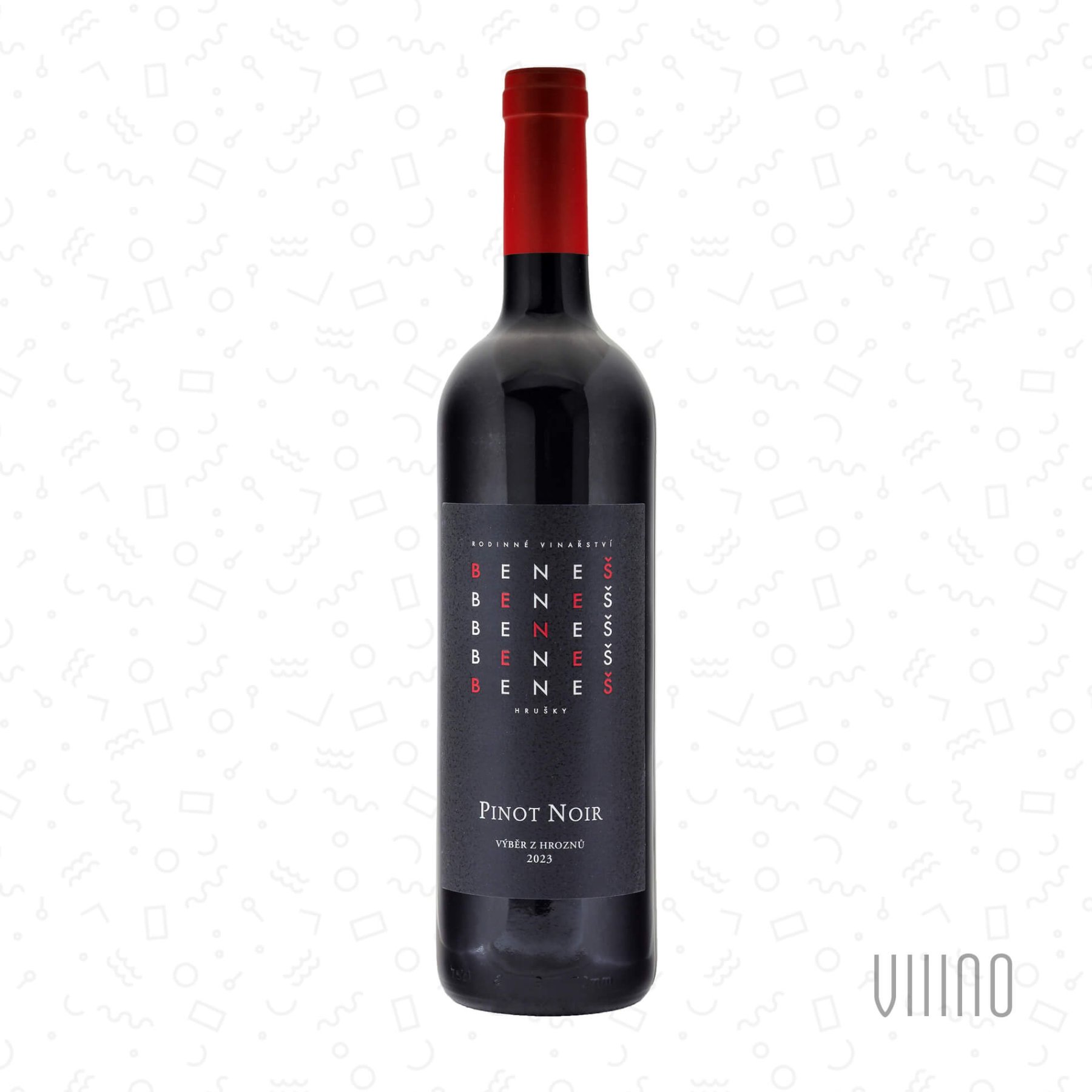 Pinot Noir HASTRMANY 2023 výběr z hroznů BENEŠ suché š. 20/23
