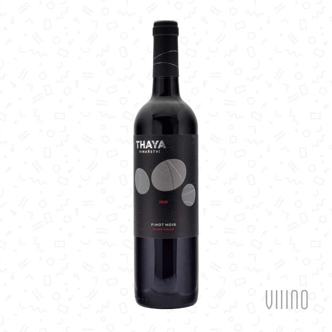 Pinot Noir STARÉ VINICE 2020 "Premium" moravské zemské víno THAYA suché š. PN/2029