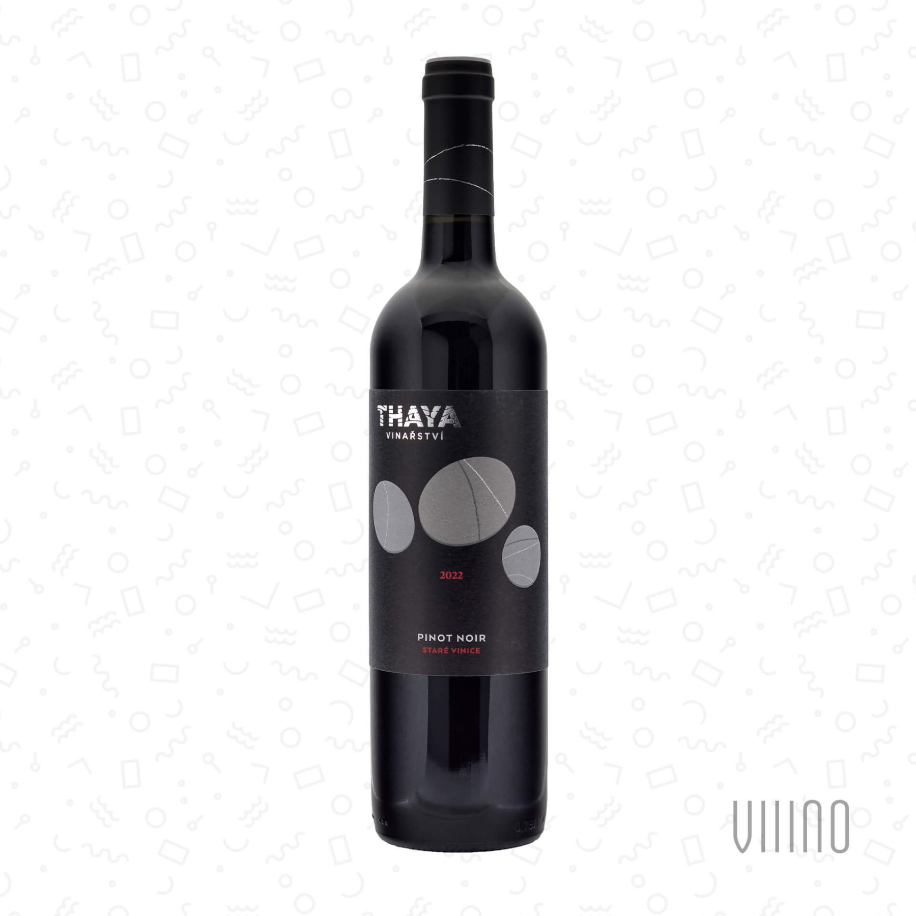 Pinot Noir STARÉ VINICE 2022 "Premium" pozdní sběr THAYA suché š. PN/2241