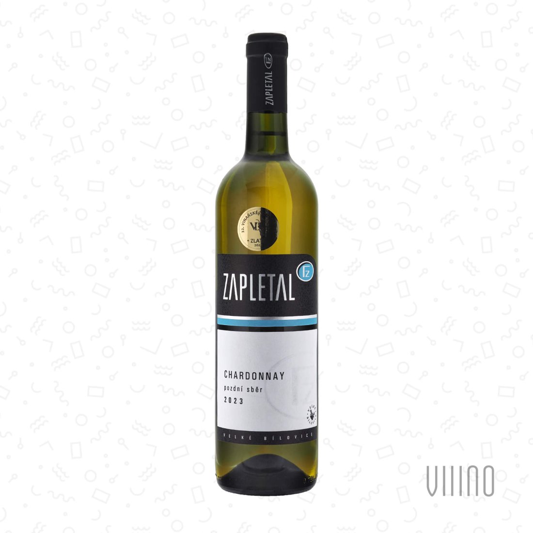 Chardonnay 2023 pozdní sběr ZAPLETAL "Pod Belegrady" suché š. 2312