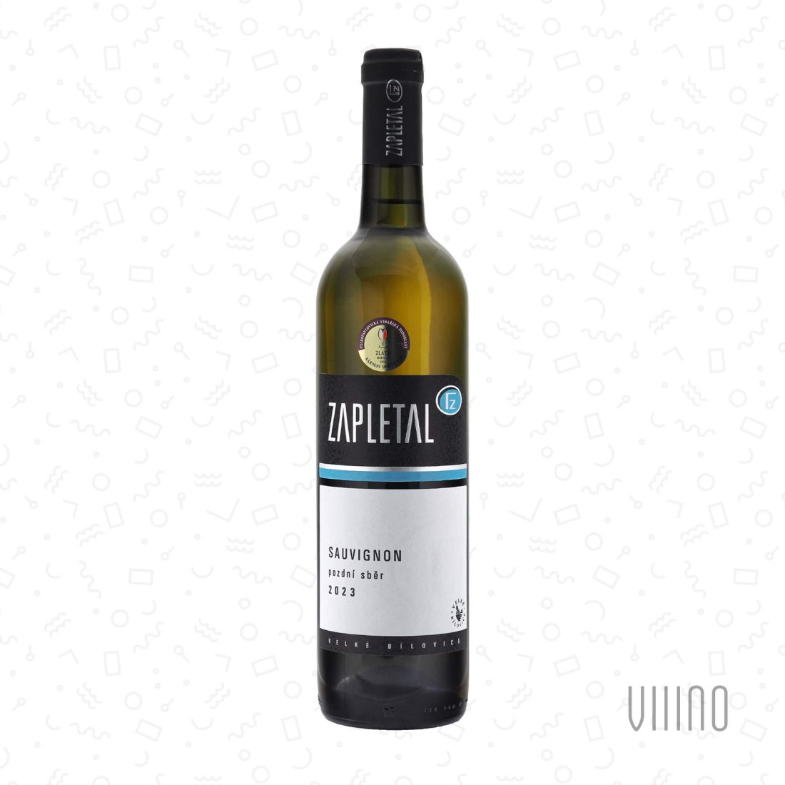 Sauvignon 2023 pozdní sběr ZAPLETAL "Přední hora" suché š. 2306