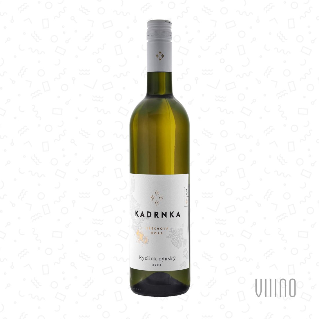 Ryzlink rýnský OŘECHOVÁ HORA 2023 K3 pozdní sběr VINAŘSTVÍ KADRNKA suché š. 19/23