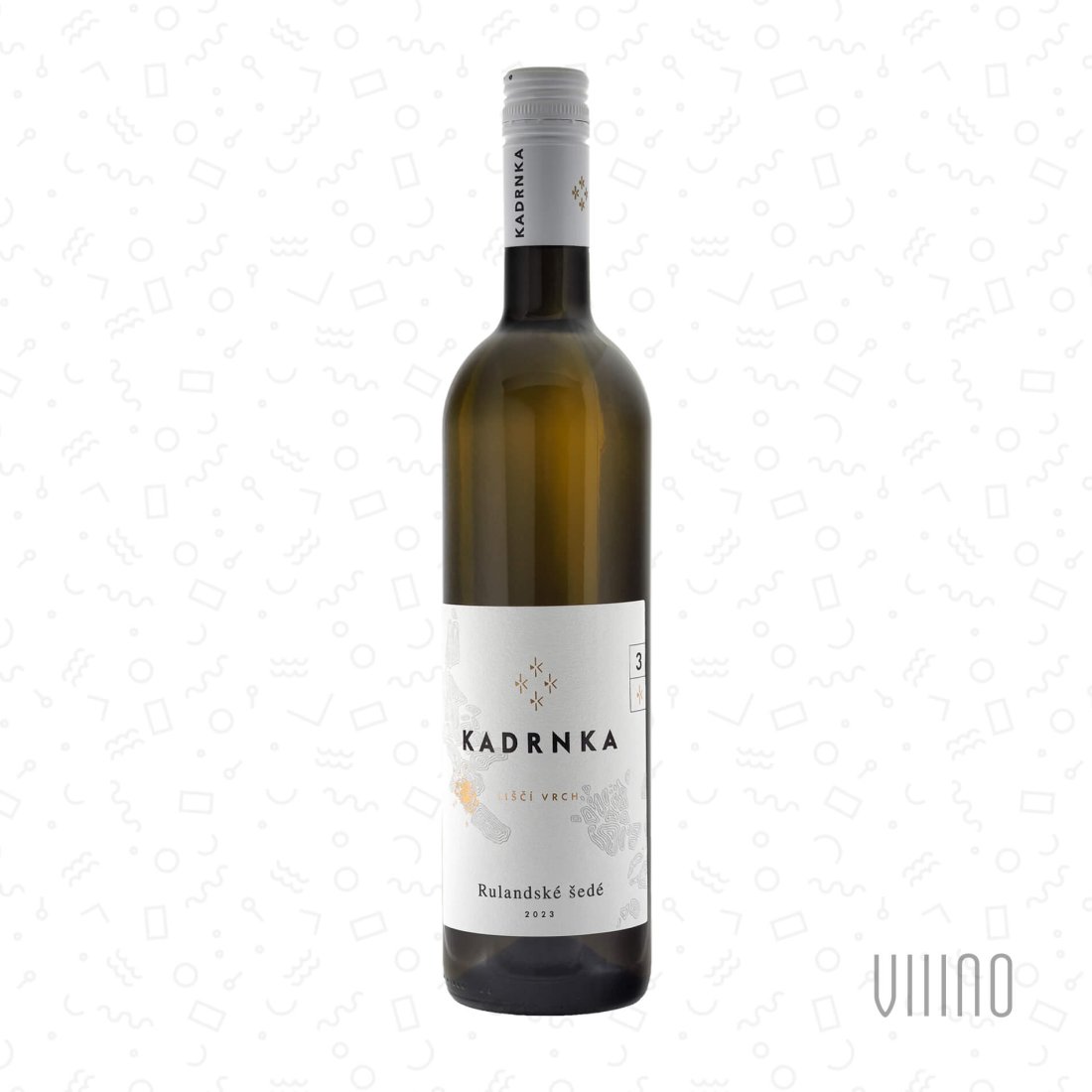 Rulandské šedé LIŠČÍ VRCH 2023 K3 pozdní sběr VINAŘSTVÍ KADRNKA suché š. 04/23