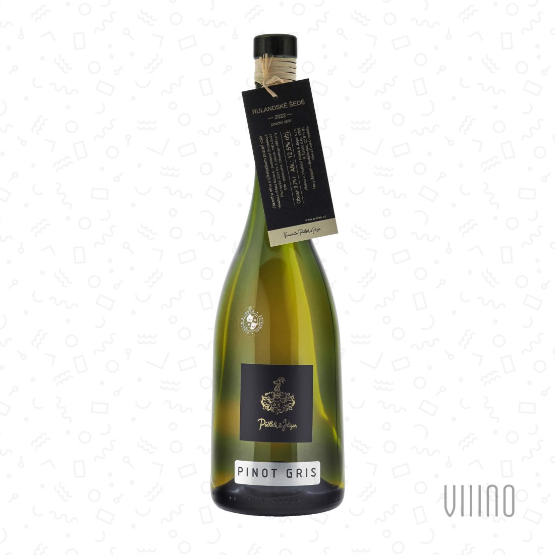 Pinot Gris 2022 pozdní sběr PIÁLEK & JÄGER polosuché š. 2221