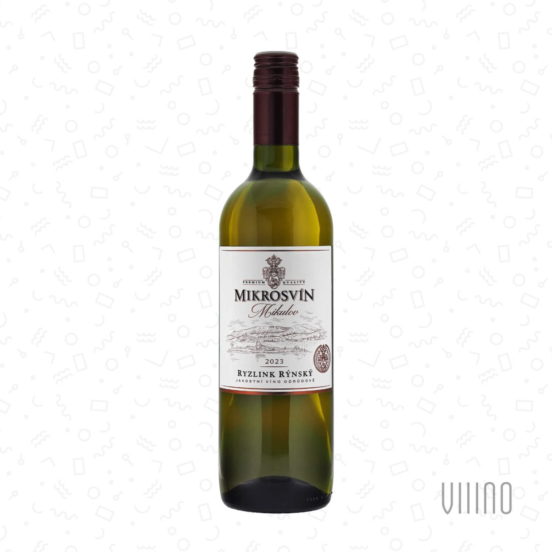 Ryzlink rýnský 2023 "Standard line" jakostní víno MIKROSVÍN suché š. 316