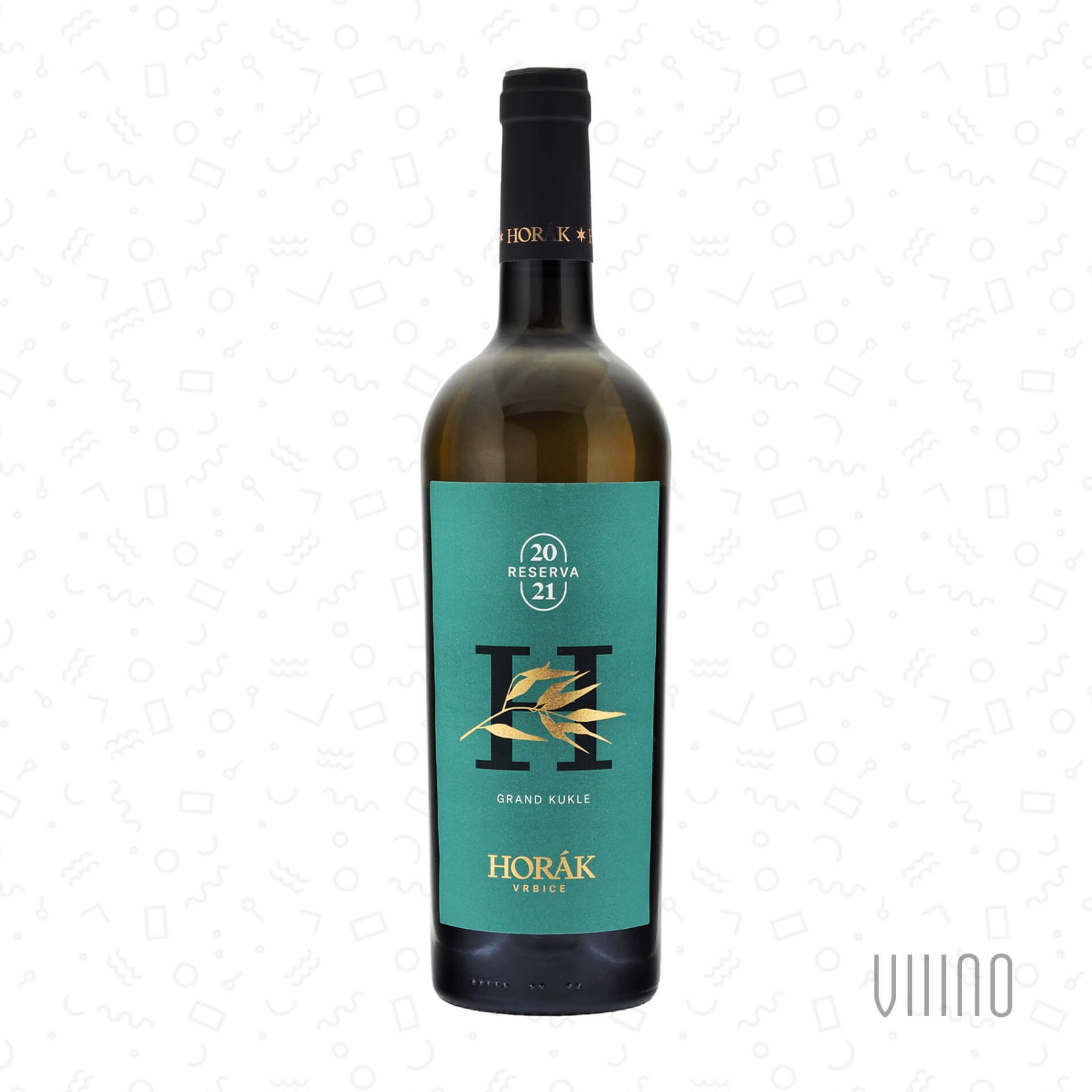 Veltlínské zelené GRAND KUKLE 2021 RESERVA moravské zemské víno HORÁK "Krátký" suché š. 23/21