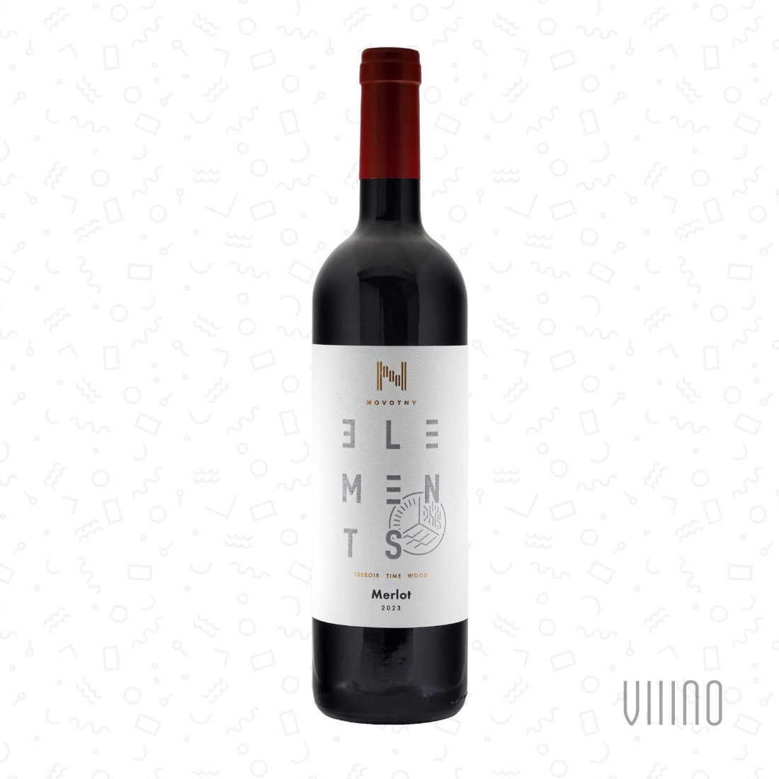 Merlot KOPCE 2023 moravské zemské víno KAREL NOVOTNÝ Elements suché š. MER-23