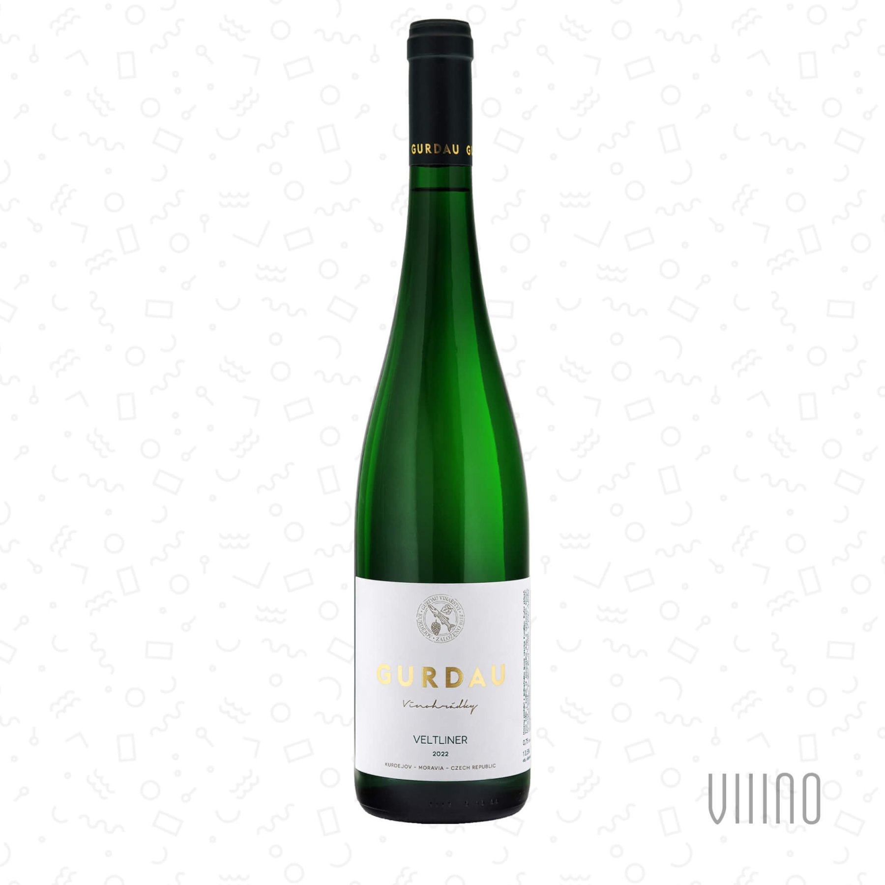 Veltliner VINOHRÁDKY 2022 moravské zemské víno GURDAU suché š. VZSH222