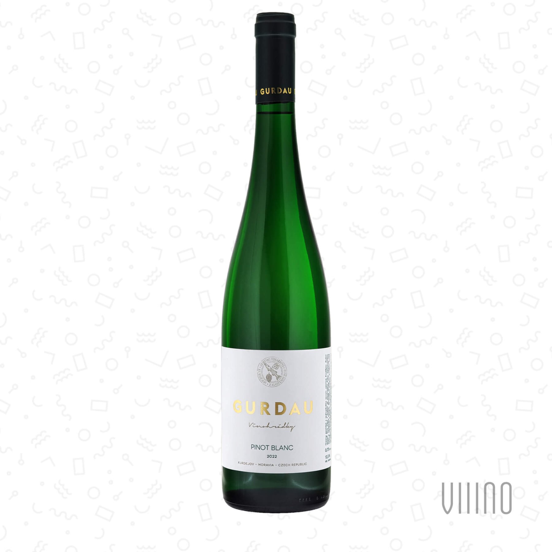 Pinot Blanc VINOHRÁDKY 2022 moravské zemské víno GURDAU suché š. PBSH122