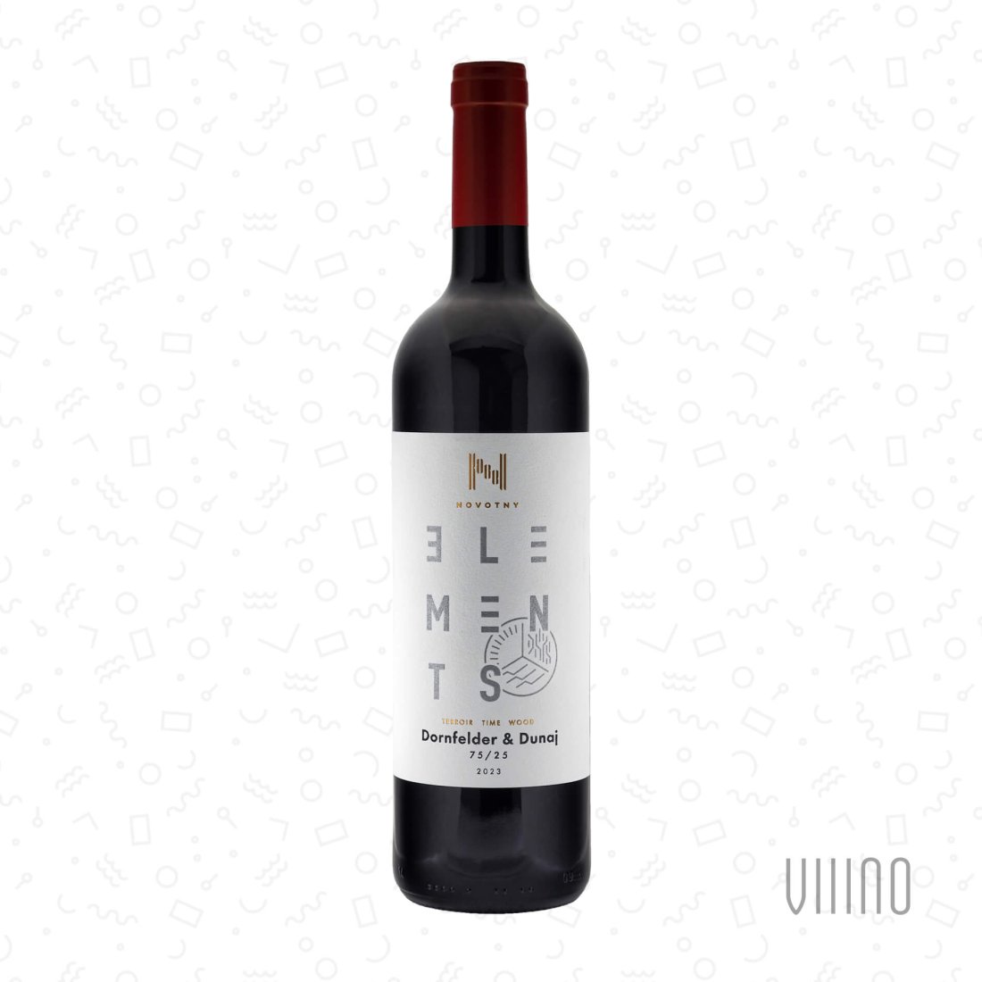 Dornfelder & Dunaj 75/25 2023 moravské zemské víno KAREL NOVOTNÝ Elements suché š. DD-23