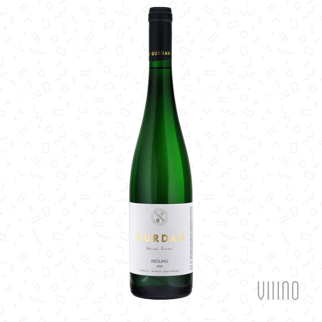 Riesling STARÁ HORA 2022 moravské zemské víno GURDAU suché š. RRSH222