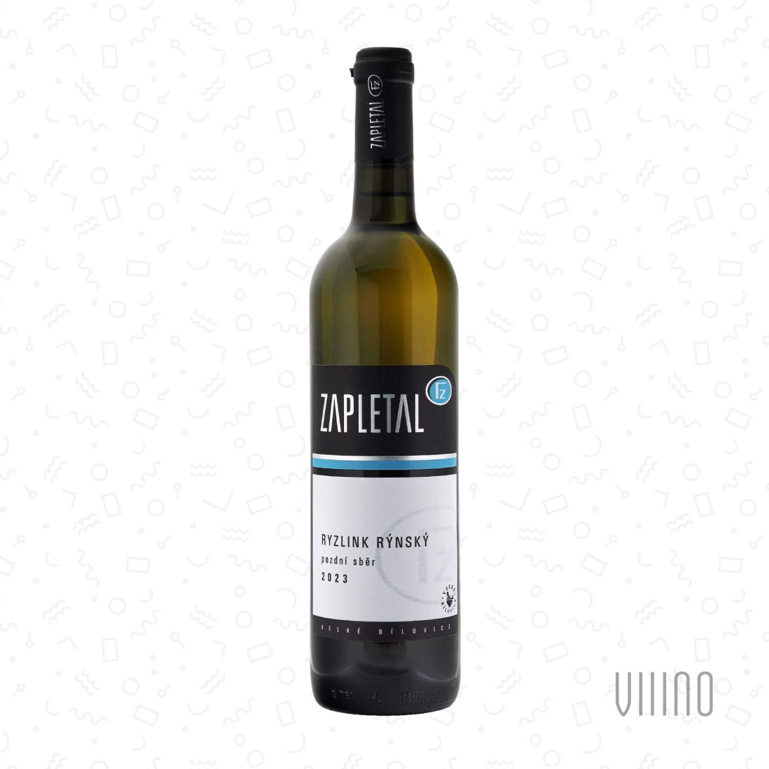 Ryzlink rýnský 2023 pozdní sběr ZAPLETAL "Přední hora" suché š. 2318