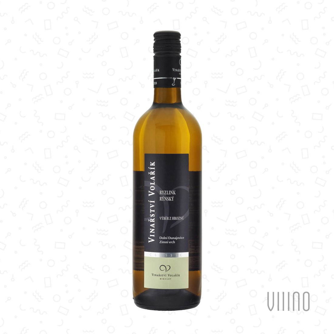 Ryzlink rýnský 2023 výběr z hroznů VOLAŘÍK "Zimní vrch" polosuché š. 2321