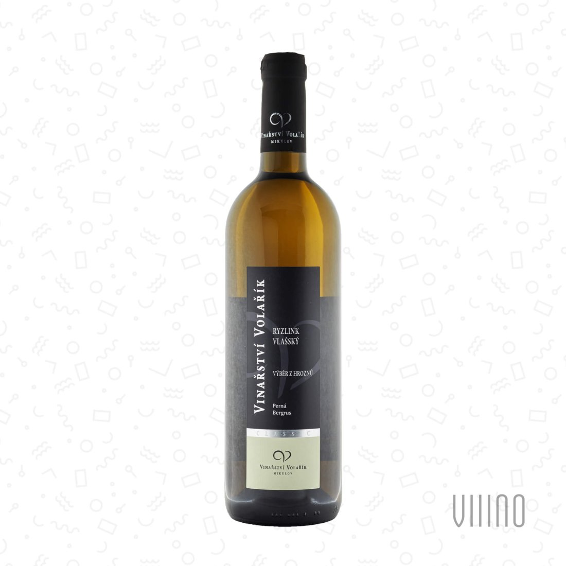 Ryzlink vlašský 2023 výběr z hroznů VOLAŘÍK "Bergrus" polosuché š. 2315