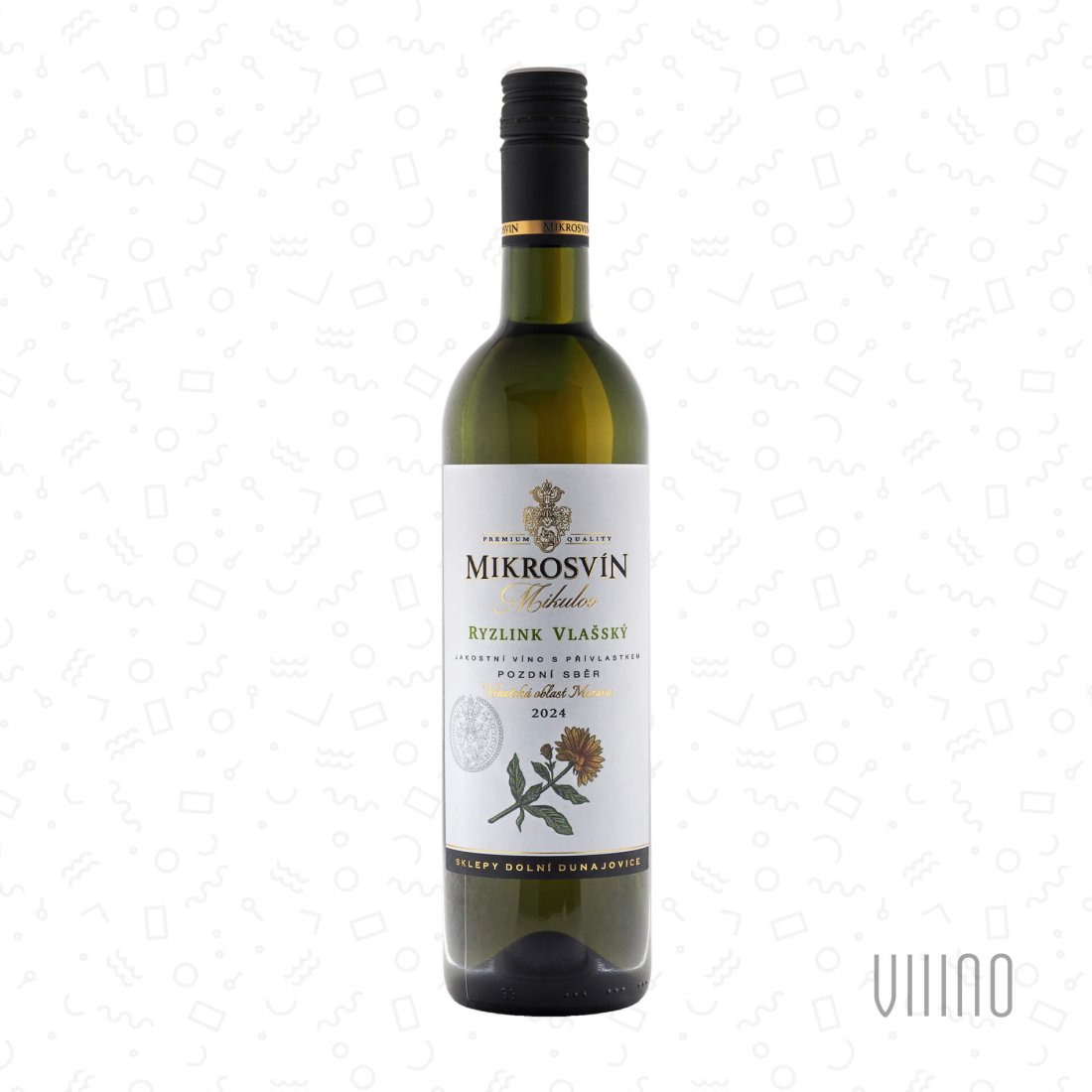 Ryzlink vlašský 2024 "Flower line" pozdní sběr MIKROSVÍN suché š. 402