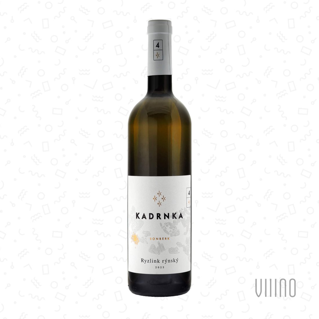Ryzlink rýnský SONBERK 2023 K4 pozdní sběr VINAŘSTVÍ KADRNKA sladké š. 16/23