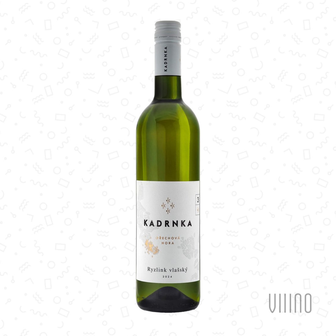 Ryzlink vlašský OŘECHOVÁ HORA 2024 K3 pozdní sběr VINAŘSTVÍ KADRNKA suché š. 11/24