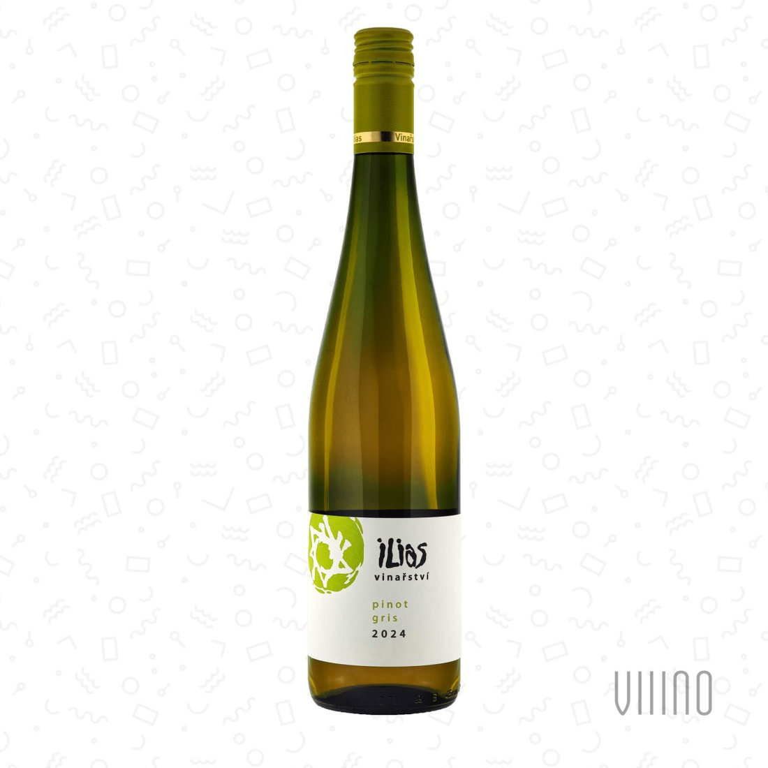 Pinot Gris I. SLUNNÝ VRCH 2024 pozdní sběr VINAŘSTVÍ ILIAS suché š. 0124