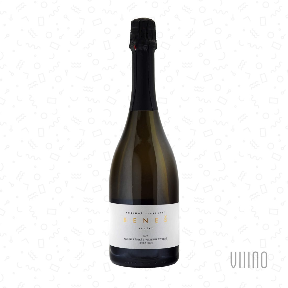 Sekt Ryzlink rýnský | Veltlínské zelené 2022 Extra Brut BENEŠ š. 22/22