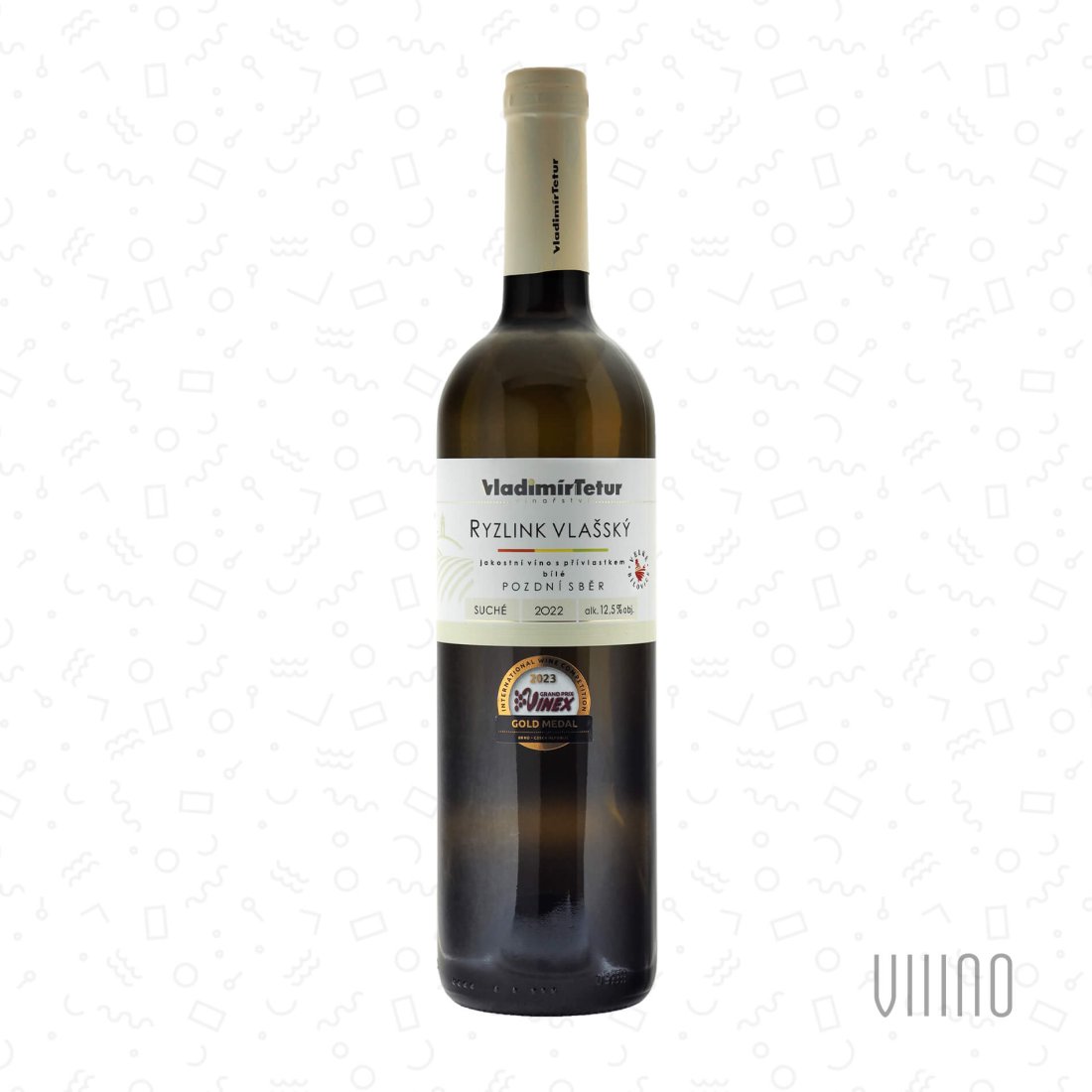 Ryzlink vlašský 2022 pozdní sběr TETUR "Zadní hora" suché š. 221