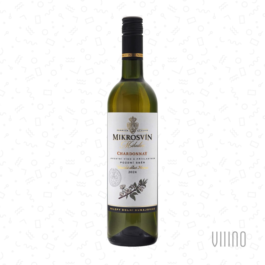 Chardonnay 2024 "Flower line" pozdní sběr MIKROSVÍN "Daniel" suché š. 414