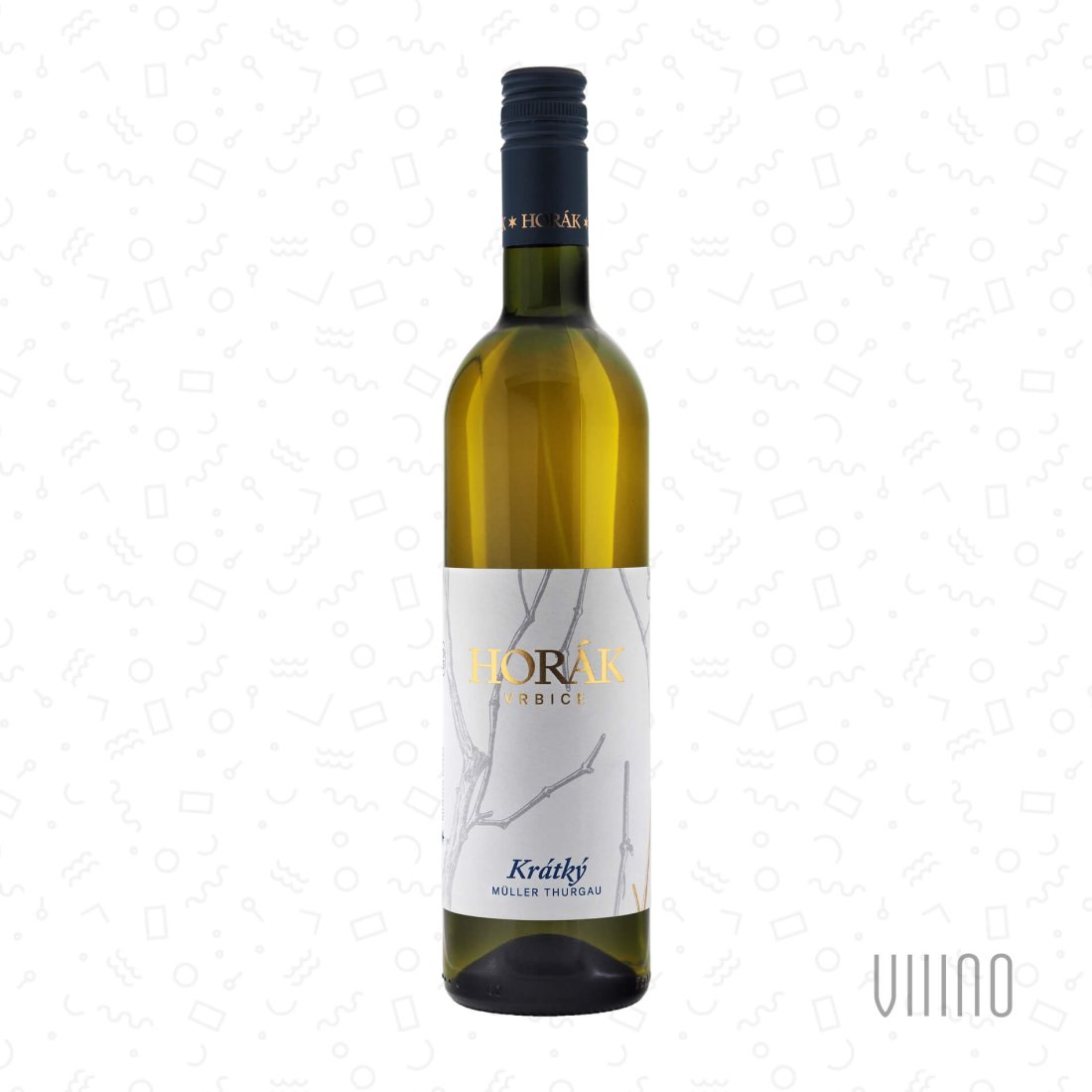 Müller Thurgau 2023 "Modrá řada" kabinetní víno HORÁK "Krátký" suché š. 2/23