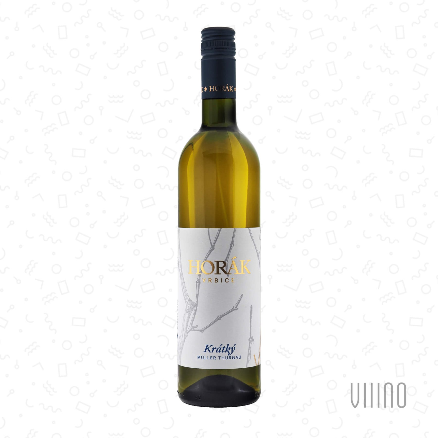 Müller Thurgau 2023 "Modrá řada" kabinetní víno HORÁK "Krátký" suché š. 2/23
