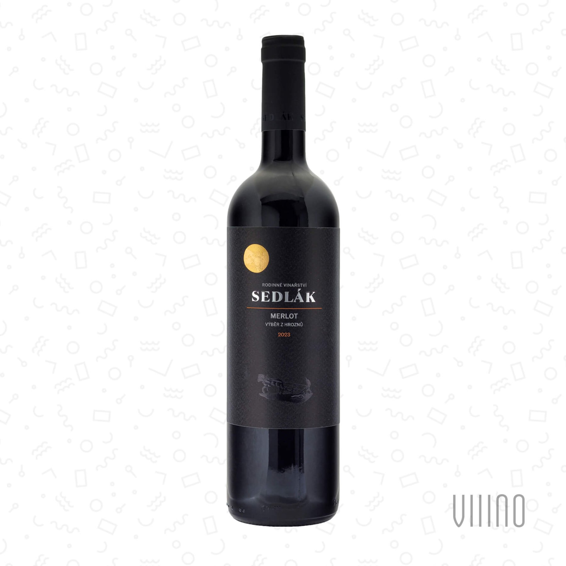 Merlot 2023 výběr z hroznů SEDLÁK "Přední hora" suché š. 123/23